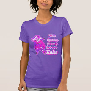 T-shirt Cette reine vit selon ses propres règles
