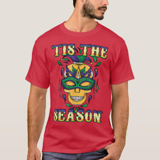 T-shirt Cette Saison Jester Mask Festival Parade Beads Mar