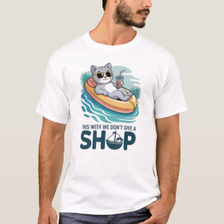 T-shirt Cette Semaine On Ne Donne Pas Un Chat de Navire Dr