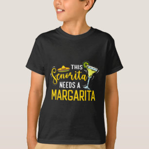 T-shirt Cette Senorita A Besoin D'Une Margarita Mexico Fie