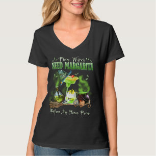 T-shirt Cette Sorcière A Besoin De Margarita Avant N'Impor