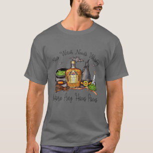 T-shirt Cette Sorcière A Besoin De Whiskey Avant N'Import