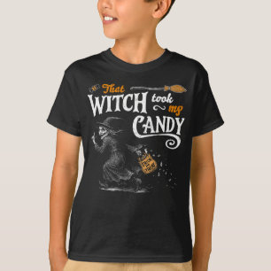 T-shirt Cette sorcière a pris l'obscurité de mon bonhomme
