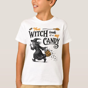 T-shirt Cette sorcière a pris mon bonhomme