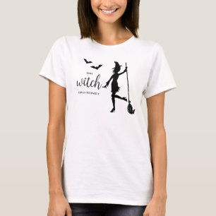 T-shirt Cette sorcière adore faire la fête silhouette Hall