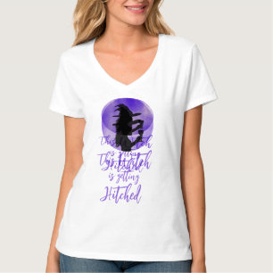 T-shirt Cette sorcière est en train d'obtenir Hitched Bach