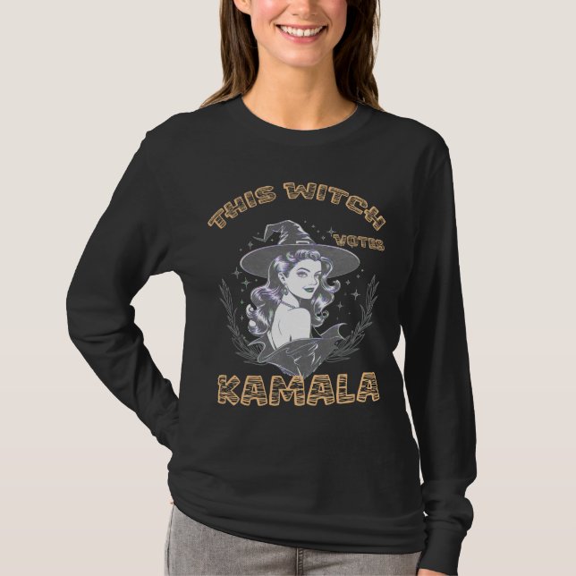 T-shirt Cette sorcière vote Kamala, Élection Démocrate (Devant)