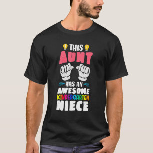 T-shirt Cette Tante A Une Merveilleuse Nièce De Maternelle