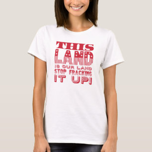 T-shirt "Cette terre…" Copie audacieuse de drapeau