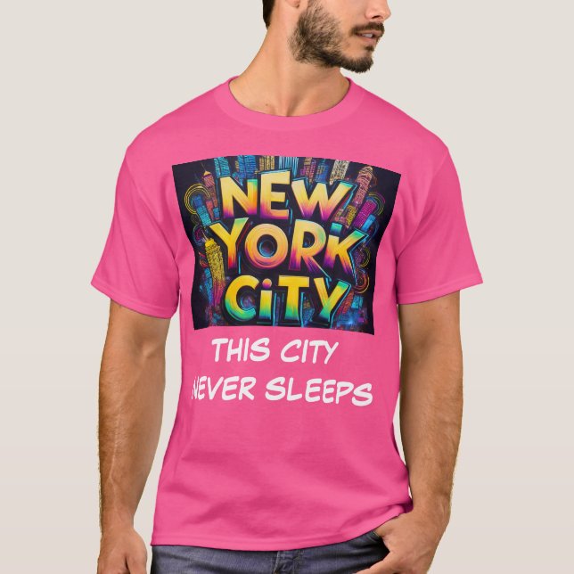 T-shirt Cette ville ne dort jamais (Devant)