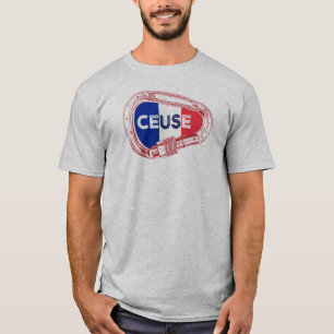 T-shirt Ceuse France Rock Escalade Carabiner