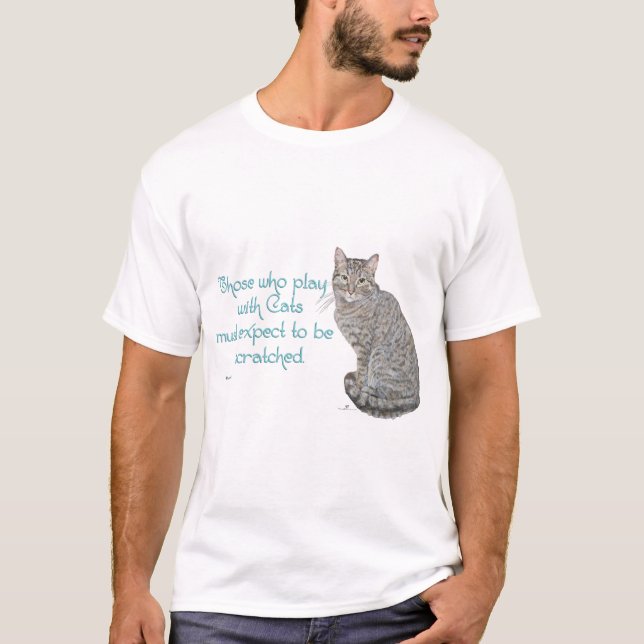 T-shirt Ceux qui jouent avec les chats (Devant)