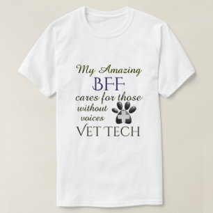 T-shirt Ceux sans technologie de vétérinaire des voix BFF