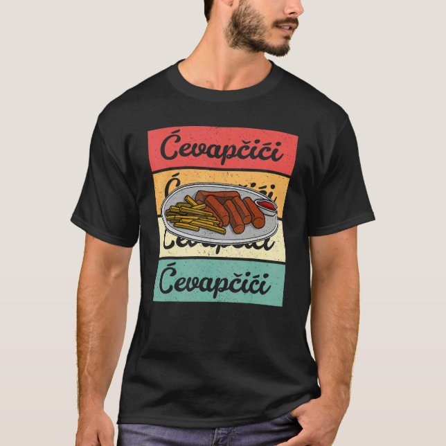 T-shirt Cevapcici Kebab Balkan cuisine 17 (Devant)