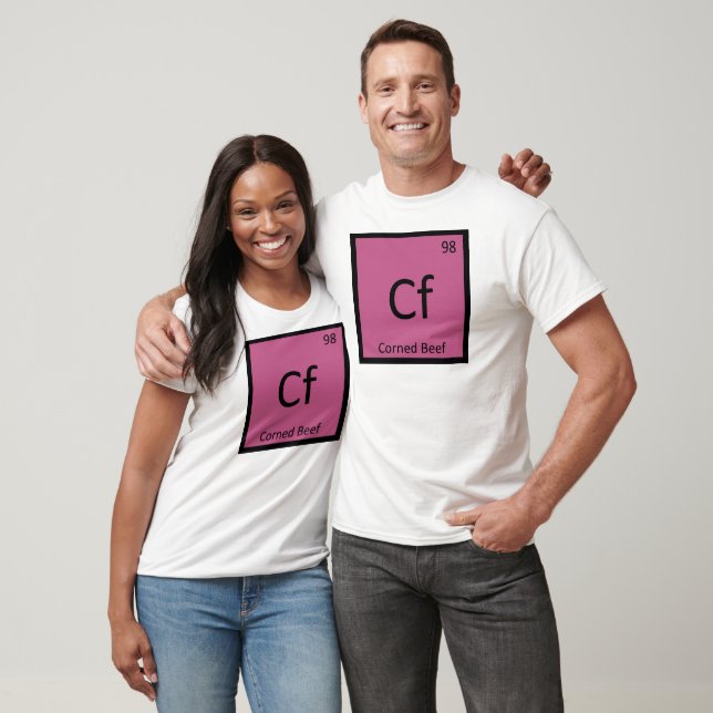 T-shirt Cf - Chimie du Corned Beef Symbole du tableau péri (Unisexe)