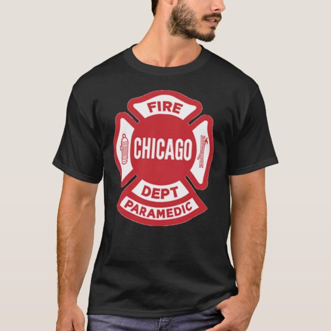 T-shirt CFD Chicago Fire Department Paramedic    (Devant)