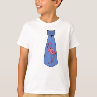 T-shirt CG. Flamant rose sur la chemise de Nectie