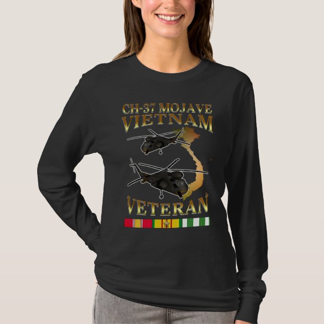 T-shirt CH 37 mojave helicopter Vietnam war veteran (Devant)