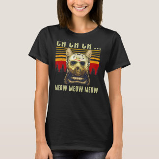 T-shirt Ch Ch Ch Ch Meow Meow Effrayant Costume Vendredi H