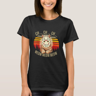 T-shirt Ch Ch Ch Meow Meow Costume d'Halloween Chat Effray