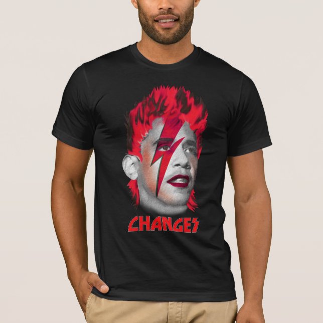 T-shirt Ch-Ch-Changements - Barack Obama (Devant)