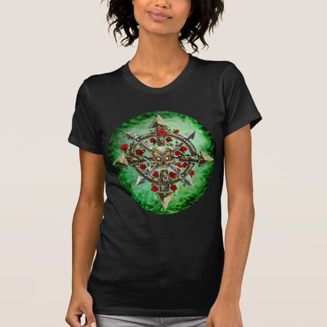 T-shirt Cha-O-Étoile (BG VERTE) (Devant)