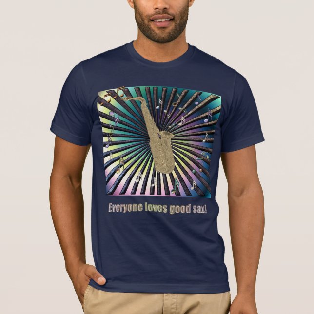 T-shirt Chacun aime le bon saxo ! (Devant)