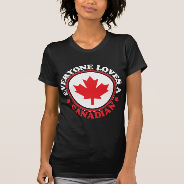 T-shirt Chacun aime un Canadien ! (Devant)