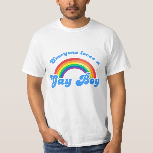 T-shirt Chacun aime un garçon gai (Devant)