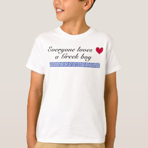 T-shirt Chacun aime un garçon grec