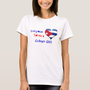 T-shirt Chacun aime une fille cubaine