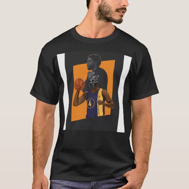 T-shirt Chadwick Boseman Et Victor Oladipo (Devant)