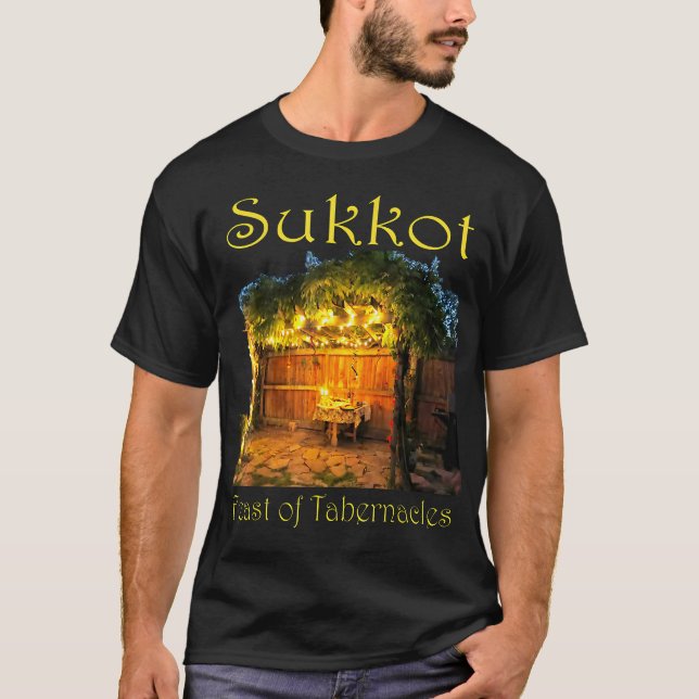 T-shirt Chag Sukot Fête d'Action de grâce de Tabernacles S (Devant)