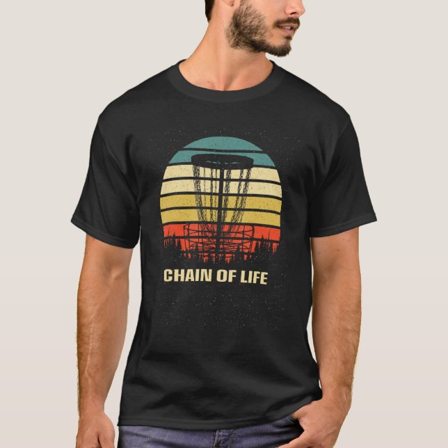 T-shirt Chain of Life Disc Golf Sports Golfer Games Hobby (Devant)