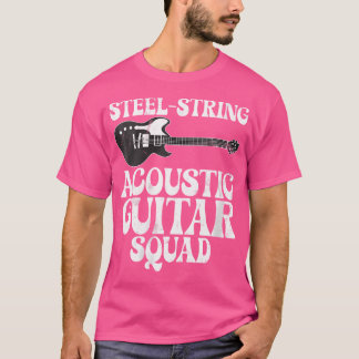 T-shirt Chaîne d'acier pour femmes Acoustique Guitare Inst