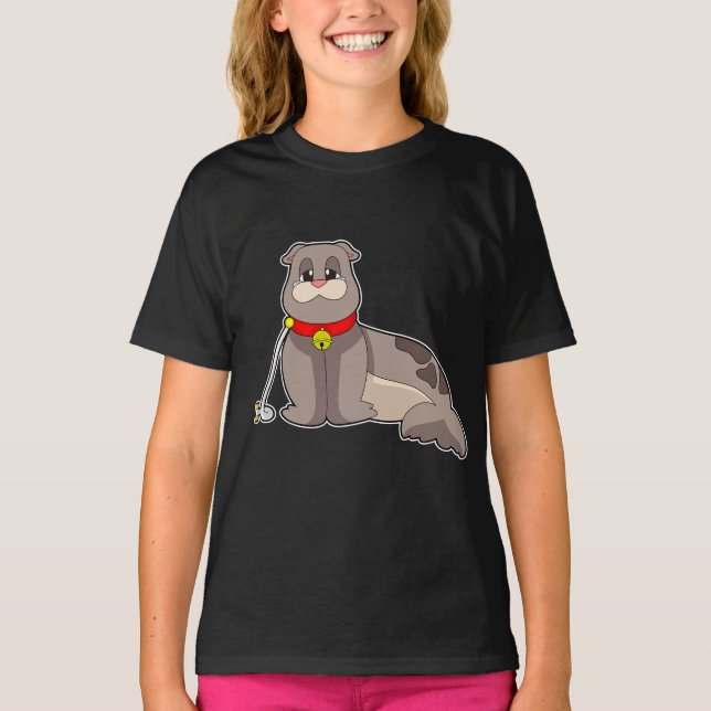 T-shirt Chaîne de collier de phoque (Devant)