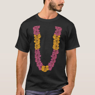T-shirt Chaîne de fleurs hawaïennes Hibiscus vacances d'ét