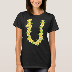 T-shirt Chaîne de fleurs hawaïennes Tropical Summer Vacanc