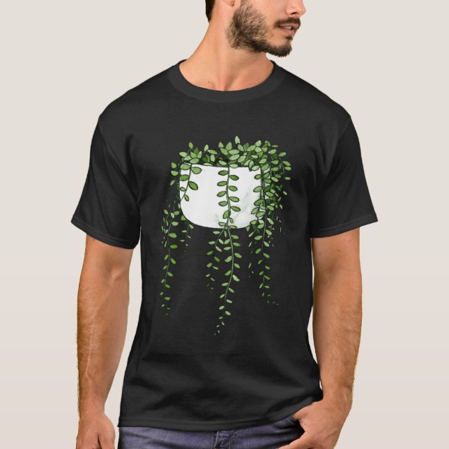T-shirt Chaîne De Perles Curio Rowleyanus Flower (Devant)