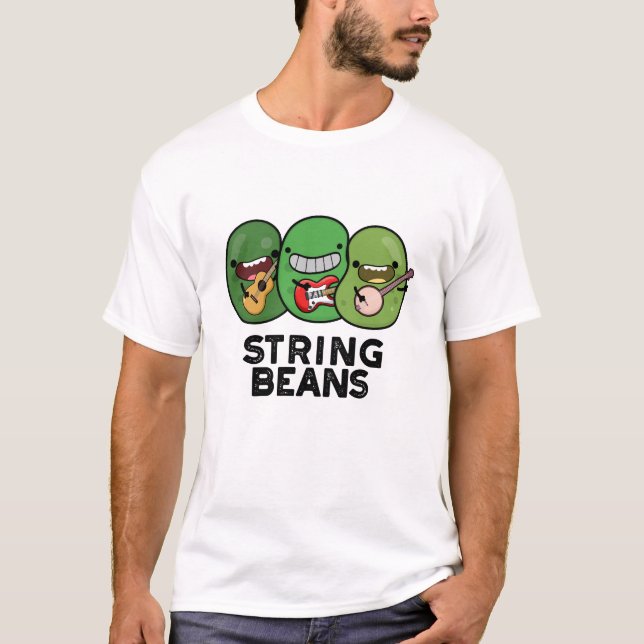 T-shirt Chaîne Haricots Funny Vegetable Pun (Devant)