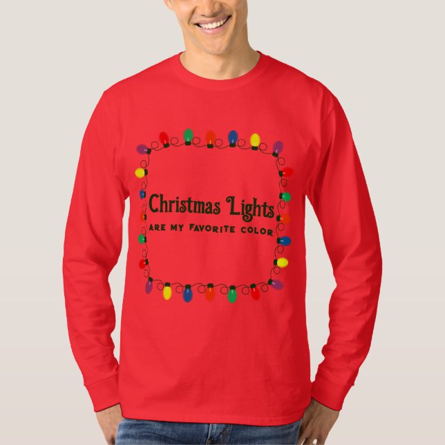 T-shirt Chaîne verte de Noël (Devant)
