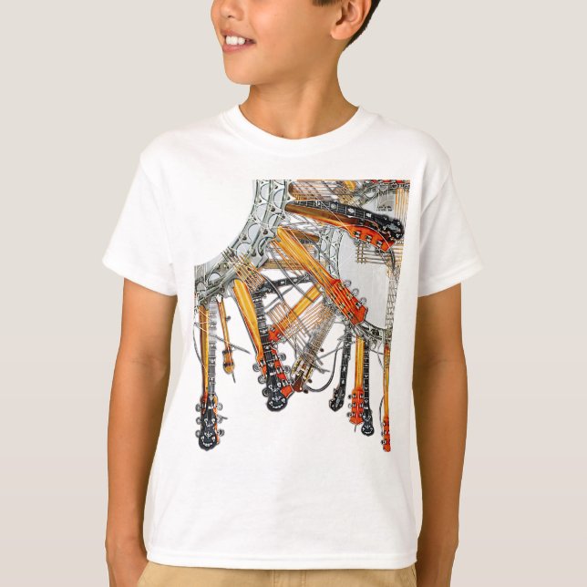 T-SHIRT CHAÎNES DE GUITARE AU SOLEIL (Devant)