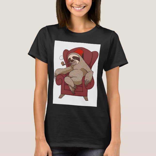 T-shirt Chaise à fentes amusante (Devant)