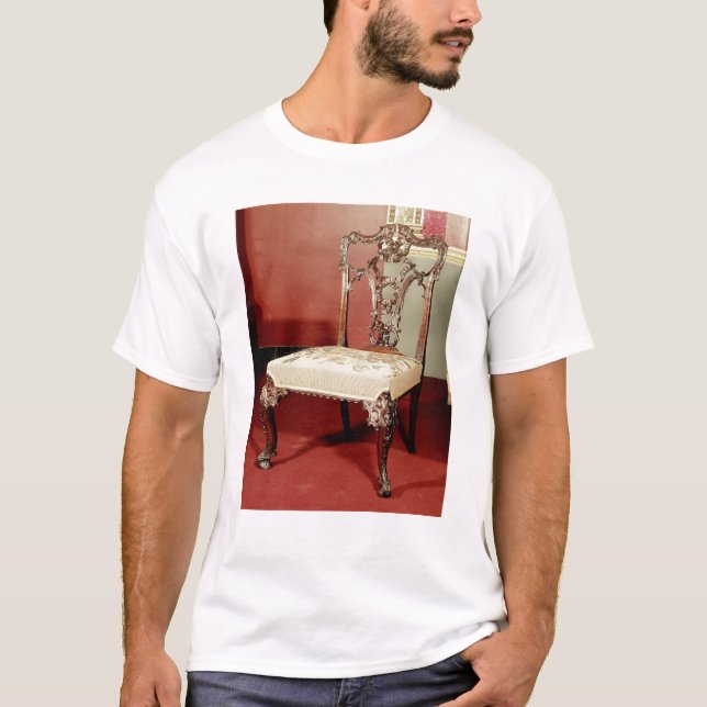 T-shirt Chaise, conception de "directeur" de Chippendale, (Devant)