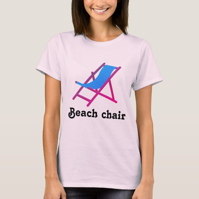 T-shirt Chaise plage (Devant)