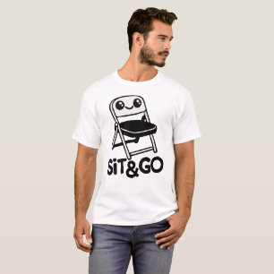T-shirt Chaise pliante assise et marche