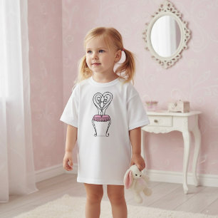 T-shirt Chaise rose