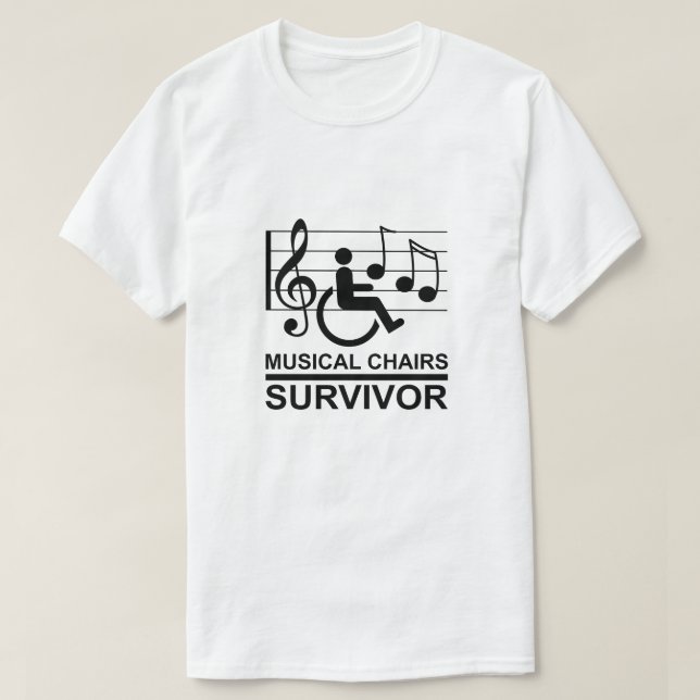 T-SHIRT CHAISES MUSICALES - SURVIVANT (Design devant)