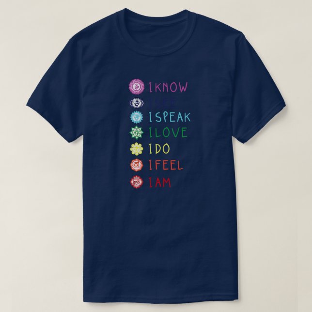 T-shirt Chakra Alignment Yoga Meditation Spiritual Men (Design devant)