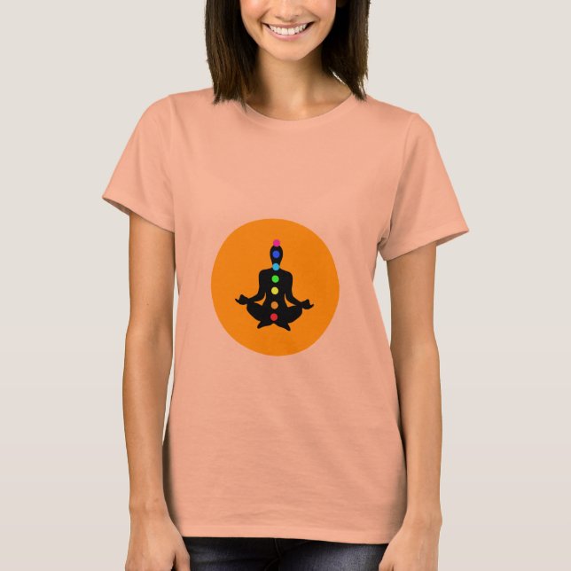 T-shirt Chakra Art - Yoga Tee - shirt (Devant)